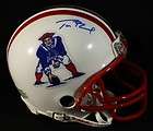 TOM BRADY signed Patriots mini helmet! Autographed helm