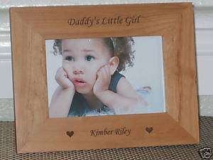5x7 Daddys Little Girl Picture Frame Engraved Dads Gift  