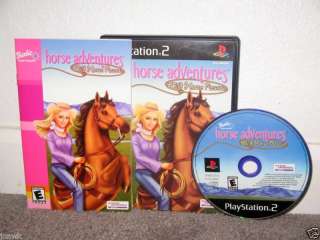 BARBIE HORSE ADVENTURE WILD HORSE CIB Playstation 2 PS2 020626720557 