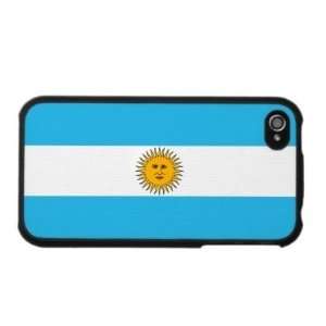 Argentina Flag Apple iPhone 4 4S Case Cover Black