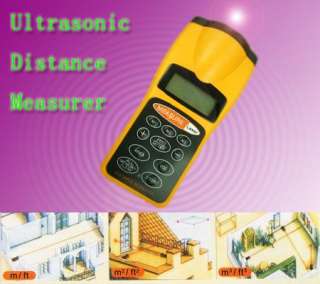 Ultrasonic Laser Pointer + Distance Measurer 1.5 ~ 60FT  
