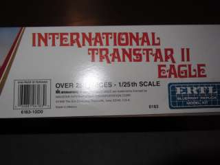   TRANSTAR II EAGLE 1/25 SCALE MODEL KIT #6183   NO RESERVE!  