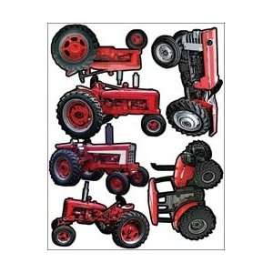  Outdoors & More Themed Die Cut Assortment Red Tractors; 3 