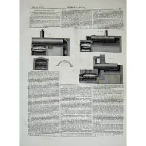 1875 Engineering Furnaces Wet Fuel Machinery Diagrams  