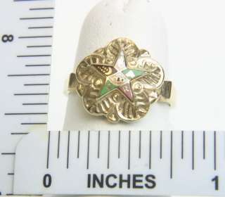 VINTAGE 10K SOLID YELLOW GOLD DAUGHTERS OF REBECKA RING Y 678  