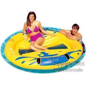 Swimming Pool Floating Island Inflatable Lounger: Toys 