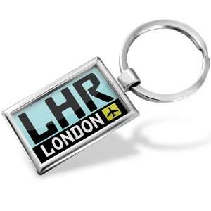 Keychain Airport code LHR / London country: England   Hand Made 