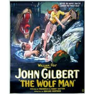  Wolf Man   1924 Rare Movie Poster