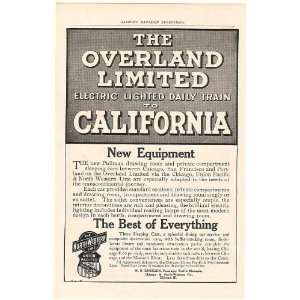  1905 North Western Line Overland Limited Train to CA Print 