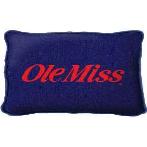 University of Mississippi Ole Miss Jacquard Woven Pillow   10 x 13 