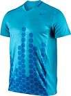 Nike Mens Showdown Movement Tennis shirt Top Blue New S M