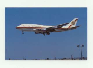 BOEING 747 AIRLINE POSTCARD EGYPT AIR #6  