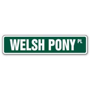  WELSH PONY  Street Sign  mountain horse breeder gift 