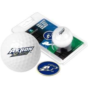  Akron Zips UA NCAA Collegiate Logo Golf Ball & Ball Marker 