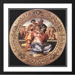  Michelangelo 28x28 Framed and Double Matted The Doni Tondo 