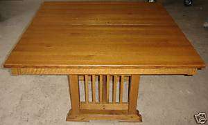 New Solid Quarter Sawn Red Oak Wood Mission Style Table  