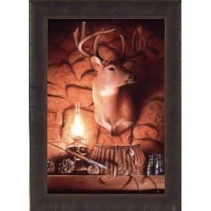   Creel Fishing Hunting Framed Art Wall Décor Picture