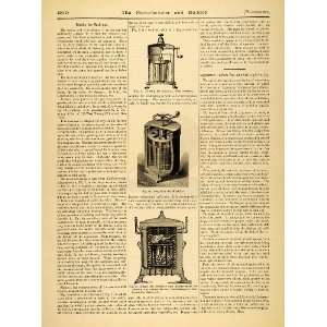  1889 Article Family Ice Machines L Dermigny Company NY 