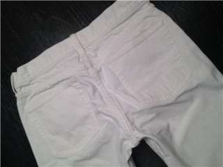   Crew Bootcut White Pants Size 28 R Designer Jeans 6 Dress  