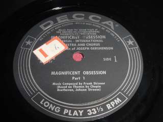 MAGNIFICENT OBSESSION SOUNDTRACK LP DECCA DL 8078  