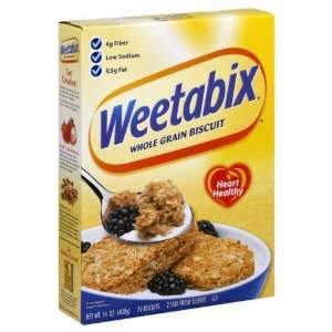 Weetabix, Cereal Whl Wheat Ntrl, 14 OZ (Pack of 12)  