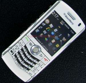 White Sprint Blackberry Pearl 8130 Smart Phone Handset  