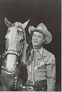 Roy Rogers & TRIGGER with Silver Bridle & Tack Horse PC  