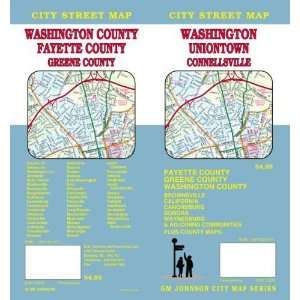   Washington, Fayette And Greene County, WV Street Map