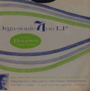 EDDIE OSBORN organ sonic 71 7 vinyl BALDWIN MO7U 3348  