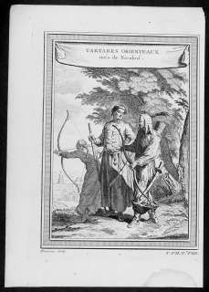 1747 Prevost Antique Print Hunters of Central Asia  