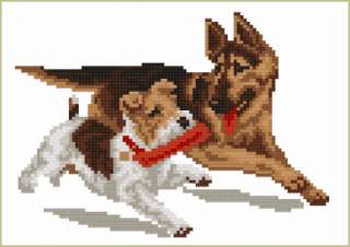   Dogs Machine Embroidery Designs Set in Cross Stitch 5x7 hoop  