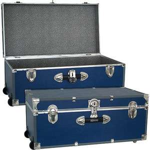 FOOTLOCKER Spacious Wheeled Storage Trunk   Choose Color BLACK, BLUE 