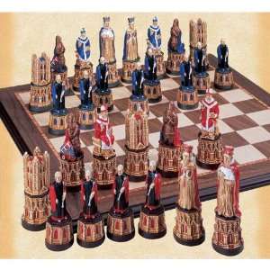    Canterbury Catheral Crushed Stone Chess Pieces: Toys & Games