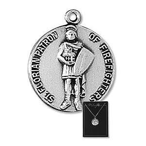  St. Florian Patron Saint, 3PK Lot Pewter Medals with 18 