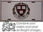   license plate harvard university crimson 