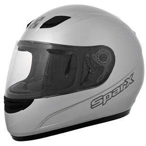  SparX S 07 Solid Helmet   X Large/Silver Automotive
