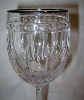 LENOX Vintage Jewel Platinum stemware GOBLET glass  