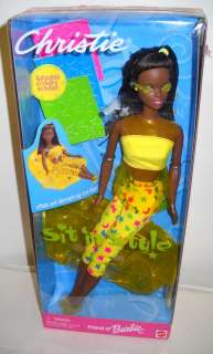 985 NRFB Sit In Style Christie African American Barbie  