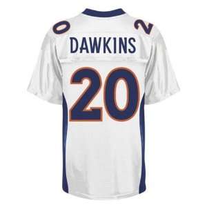 Denver Broncos jersey #20 Dawkins white jerseys size 48 56:  