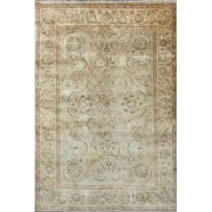 Oushak Rug Neutral Color 6x9 Hand Knotted Rug H492:  Home 