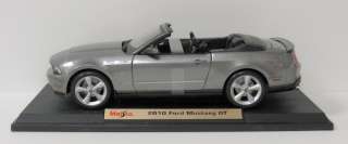 2010 Ford Mustang GT Diecast Model Car   Maisto   1:18 Scale   Gray 