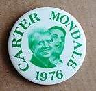 RARE pin FORD DOLE JUGATE POLITICAL BUTTON Pinback 1976 Carter Mondale 