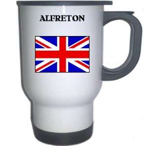  UK/England   ALFRETON White Stainless Steel Mug 