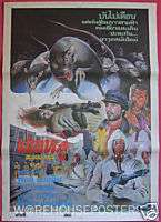 BLOOD KILL Thai Movie HORROR Poster RATS 1984  