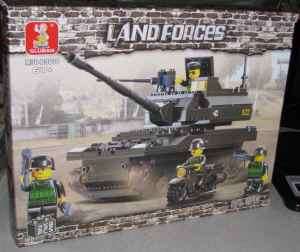 Sluban Building Blocks Land Forces K 9 Tank 258 PC Set New Legos 