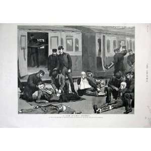   1887 Ambulance Lecture Waterloo Railway Station Train
