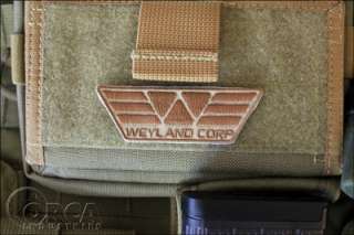 Weyland Corp Patch   Desert Tan   Velcro Backed  
