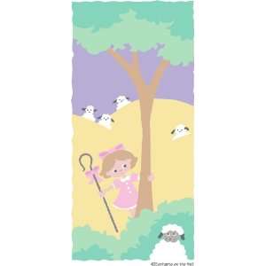  Pastel Little Bo Peep Paint by Number Wall Mural: Baby