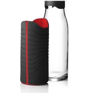  Menu   34oz Water Carafe with Wrap Black/Red: Home 