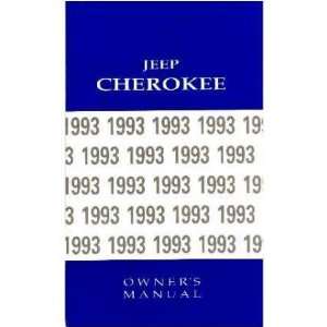  1993 JEEP CHEROKEE Owners Manual User Guide: Automotive